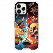 Crash Bandicoot Phone Case For iPhone and Samsung Galaxy Devices - Characters Fighting
