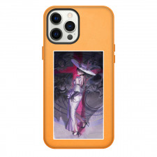 Bayonetta Phone Case For iPhone Samsung Galaxy Pixel OnePlus Vivo Xiaomi Asus Sony Motorola Nokia - Bayonetta Character Looking Back And Wear A Purple Costume Drawing Sticker
