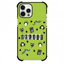 Beetlejuice Phone Case For iPhone Samsung Galaxy Pixel OnePlus Vivo Xiaomi Asus Sony Motorola Nokia - Beetlejuice Characters Avatar On Green Background