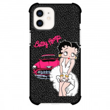 Betty Boop Phone Case For iPhone Samsung Galaxy Pixel OnePlus Vivo Xiaomi Asus Sony Motorola Nokia - Betty Boop White Dress Pink Car Black Animal Print Background