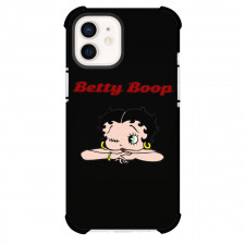 Betty Boop Phone Case For iPhone Samsung Galaxy Pixel OnePlus Vivo Xiaomi Asus Sony Motorola Nokia - Betty Boop Wink with Red Font Black Background