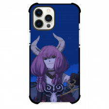 Frieren Beyond Journey's End Aura Phone Case For iPhone Samsung Galaxy Pixel OnePlus Vivo Xiaomi Asus Sony Motorola Nokia - Aura Portrait Smiling Blue Background