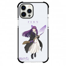 Frieren Beyond Journey's End Fern Phone Case For iPhone Samsung Galaxy Pixel OnePlus Vivo Xiaomi Asus Sony Motorola Nokia - Fern Posing Butterfly Background