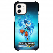 Beyblade Hikaru Hizashi Phone Case For iPhone Samsung Galaxy Pixel OnePlus Vivo Xiaomi Asus Sony Motorola Nokia - Beyblade Hikaru Hizashi Jumping On Blue Sparkling Poster