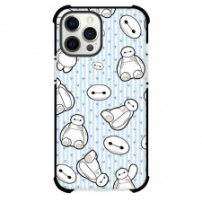 Big Hero 6 Baymax Phone Case For iPhone Samsung Galaxy Pixel OnePlus Vivo Xiaomi Asus Sony Motorola Nokia - Baymax Chibi Pattern Purple Mickey Background