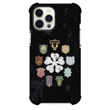 Black Clover Phone Case For iPhone Samsung Galaxy Pixel OnePlus Vivo Xiaomi Asus Sony Motorola Nokia - Black Clover Team Logo Black Background