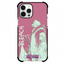 Bleach Phone Case For iPhone Samsung Galaxy Pixel OnePlus Vivo Xiaomi Asus Sony Motorola Nokia - Jushiro Ukitake Sajin Komamura On Pink Background Comic Art