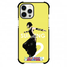 Bleach Soifon Phone Case For iPhone Samsung Galaxy Pixel OnePlus Vivo Xiaomi Asus Sony Motorola Nokia - Soifon Side Portrait Comic Art On Yellow Background