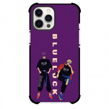 Blue Lock Phone Case For iPhone Samsung Galaxy Pixel OnePlus Vivo Xiaomi Asus Sony Motorola Nokia - Alexis Ness Michael Kaiser Illustration On Purple Background