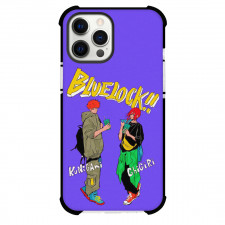 Blue Lock Phone Case For iPhone Samsung Galaxy Pixel OnePlus Vivo Xiaomi Asus Sony Motorola Nokia - Rensuke Kunigami Hyoma Chigiri Illustration On Purple Background