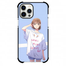 Blue Box Chinatsu Kano Phone Case For iPhone Samsung Galaxy Pixel OnePlus Vivo Xiaomi Asus Sony Motorola Nokia - Chinatsu Kano Standing Anime Art On Sky Blue Background