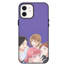 Blue Box Phone Case For iPhone Samsung Galaxy Pixel OnePlus Vivo Xiaomi Asus Sony Motorola Nokia - Blue Box Four Anime Characters Drawing On Purple Background