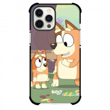 Bluey Phone Case For iPhone and Samsung Galaxy Devices - Bingo and Chilli Talking Illustration