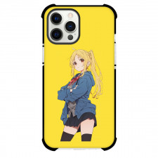 Bocchi The Rock Nijika Ijichi Phone Case For iPhone Samsung Galaxy Pixel OnePlus Vivo Xiaomi Asus Sony Motorola Nokia - Nijika Ijichi Standing On Yellow Background