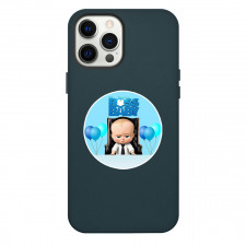 The Boss Baby Phone Case For iPhone Samsung Galaxy Pixel OnePlus Vivo Xiaomi Asus Sony Motorola Nokia - The Boss Baby Blue Balloons And Suit Baby Round Birthday Sticker