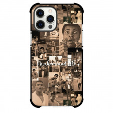 Muhammad Ali Case For iPhone Samsung Galaxy Pixel OnePlus Vivo Xiaomi Asus Sony Motorola Nokia - Muhammad Ali Brown Monochrome Collage