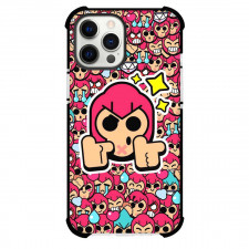 Brawl Stars Colt Phone Case For iPhone Samsung Galaxy Pixel OnePlus Vivo Xiaomi Asus Sony Motorola Nokia - Brawl Stars Colt Avatar Sticker On Pattern Art Background