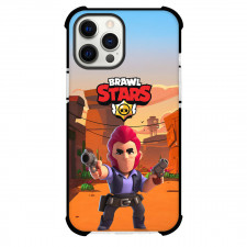 Brawl Stars Colt Phone Case For iPhone Samsung Galaxy Pixel OnePlus Vivo Xiaomi Asus Sony Motorola Nokia - Brawl Stars Colt Holding 2 Guns On Desert Background