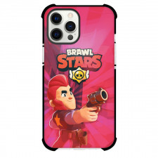 Brawl Stars Colt Phone Case For iPhone Samsung Galaxy Pixel OnePlus Vivo Xiaomi Asus Sony Motorola Nokia - Brawl Stars Colt Holding Gun On Red Background