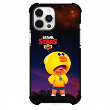Brawl Stars Leon Phone Case For iPhone Samsung Galaxy Pixel OnePlus Vivo Xiaomi Asus Sony Motorola Nokia - Brawl Stars Leon Standing On Starry Night Background
