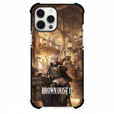 Brown Dust 2 Gray Phone Case For iPhone Samsung Galaxy Pixel OnePlus Vivo Xiaomi Asus Sony Motorola Nokia - Gray Sitting On A Bar Stool Poster