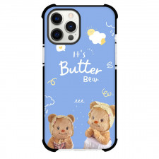 Butterbear Phone Case For iPhone Samsung Galaxy Pixel OnePlus Vivo Xiaomi Asus Sony Motorola Nokia - Butterbear Its Butter Bear Blue Background