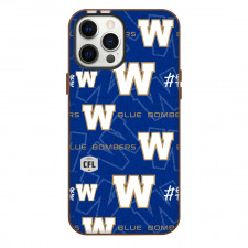 Winnipeg Blue Bombers Phone Case For iPhone Samsung Galaxy Pixel OnePlus Vivo Xiaomi Asus Sony Motorola Nokia - Logo Wordmark Pattern