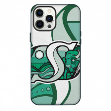 Saskatchewan Roughriders Phone Case For iPhone Samsung Galaxy Pixel OnePlus Vivo Xiaomi Asus Sony Motorola Nokia - Logo Overlay Background