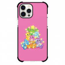 CareBears Phone Case For iPhone Samsung Galaxy Pixel OnePlus Vivo Xiaomi Asus Sony Motorola Nokia - Characters Lights Pink Background