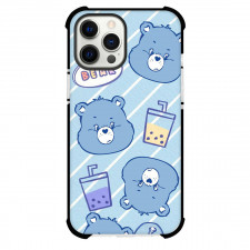 CareBears Grumpy Bear Phone Case For iPhone Samsung Galaxy Pixel OnePlus Vivo Xiaomi Asus Sony Motorola Nokia - Grumpy Bear Boba Tea Pattern