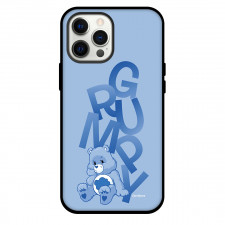 CareBears Grumpy Bear Phone Case For iPhone Samsung Galaxy Pixel OnePlus Vivo Xiaomi Asus Sony Motorola Nokia - Grumpy Bear Smirk Sitting In Sky Blue Background