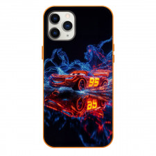 Cars Lightning McQueen Phone Case For iPhone Samsung Galaxy Pixel OnePlus Vivo Xiaomi Asus Sony Motorola Nokia - Lightning McQueen Cyberpunk Effect Poster