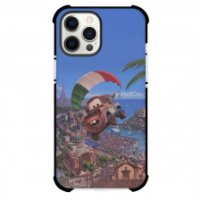 Cars Mater Phone Case For iPhone Samsung Galaxy Pixel OnePlus Vivo Xiaomi Asus Sony Motorola Nokia - Mater Floating With Parachute In Cars 2 Italy Poster