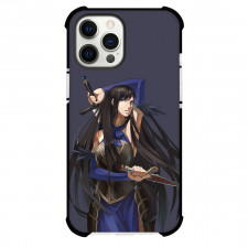 Castlevania Shanoa Phone Case For iPhone Samsung Galaxy Pixel OnePlus Vivo Xiaomi Asus Sony Motorola Nokia - Shanoa Holding Sword And Knift Illustration Art On Dark Background