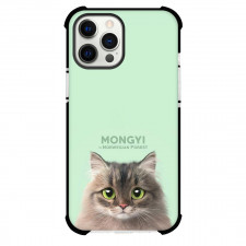 The Norwegian Forest Cat Phone Case For iPhone Samsung Galaxy Pixel OnePlus Vivo Xiaomi Asus Sony Motorola Nokia - Mongyi The Norwegian Forest Cat Portrait On Green Background