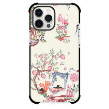 Cath Kidston Phone Case For iPhone Samsung Galaxy Pixel OnePlus Vivo Xiaomi Asus Sony Motorola Nokia - Painted Kingdom Cream Muriva