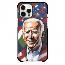 Joe Biden Phone Case For iPhone And Samsung Galaxy Devices - Portrait Flag Background