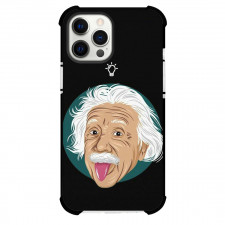 Albert Einstein Phone Case For iPhone Samsung Galaxy Pixel OnePlus Vivo Xiaomi Asus Sony Motorola Nokia - Albert Einstein Lightbulb Portrait On Black Background