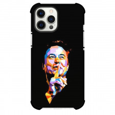 Elon Musk Phone Case For iPhone And Samsung Galaxy Devices - Mosaic Art Black Background