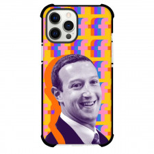 Mark Zuckerberg Phone Case For iPhone Samsung Galaxy Pixel OnePlus Vivo Xiaomi Asus Sony Motorola Nokia - Mark Zuckerberg Avatar On Facebook Logo Pattern Art Background