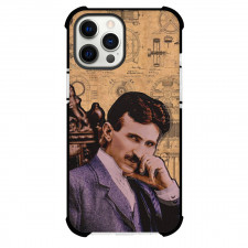Nikola Tesla Phone Case For iPhone Samsung Galaxy Pixel OnePlus Vivo Xiaomi Asus Sony Motorola Nokia - Nikola Tesla Side Portrait With Trip Effect