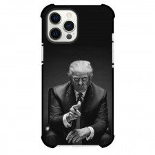 Donald Trump Phone Case For iPhone Samsung Galaxy Pixel OnePlus Vivo Xiaomi Asus Sony Motorola Nokia - Sitting Grayscale Art