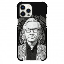 Warren Buffett Phone Case For iPhone Samsung Galaxy Pixel OnePlus Vivo Xiaomi Asus Sony Motorola Nokia - Warren Buffett Portrait Cartoon Art On Black Background