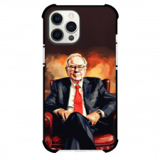 Warren Buffett Phone Case For iPhone Samsung Galaxy Pixel OnePlus Vivo Xiaomi Asus Sony Motorola Nokia - Warren Buffett Sitting Illustration