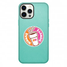 Dunkin Phone Case For iPhone Samsung Galaxy Pixel OnePlus Vivo Xiaomi Asus Sony Motorola Nokia - Dunkin Logo Round Sticker