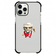 KFC Phone Case For iPhone Samsung Galaxy Pixel OnePlus Vivo Xiaomi Asus Sony Motorola Nokia - KFC Colonel Holding Fried Chicken Cartoon Illustration