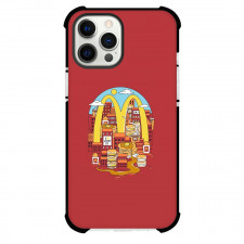 Mcdonald Phone Case For iPhone Samsung Galaxy Pixel OnePlus Vivo Xiaomi Asus Sony Motorola Nokia - Mcdonald Breakfast Illustration on Red Background