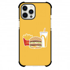 Mcdonald Phone Case For iPhone Samsung Galaxy Pixel OnePlus Vivo Xiaomi Asus Sony Motorola Nokia - Mcdonald Combo Illustration on Yellow Background