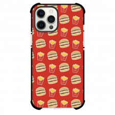 Mcdonald Phone Case For iPhone Samsung Galaxy Pixel OnePlus Vivo Xiaomi Asus Sony Motorola Nokia - Mcdonald Pattern Art On Red Background