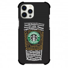 Starbucks Phone Case For iPhone Samsung Galaxy Pixel OnePlus Vivo Xiaomi Asus Sony Motorola Nokia - Starbucks Typography On Black Background